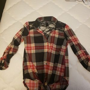 Half sleeved tied blouse